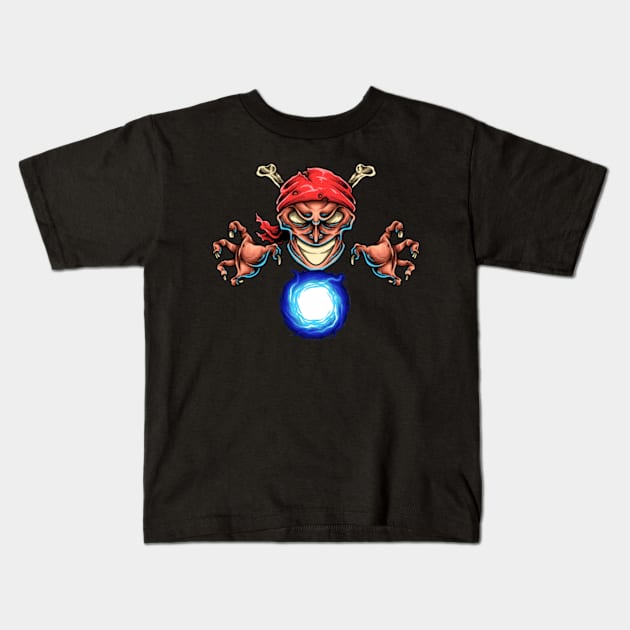 Hypnotic man Kids T-Shirt by SAN ART STUDIO 